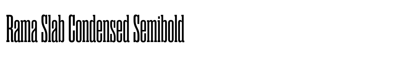 Rama Slab Condensed Semibold